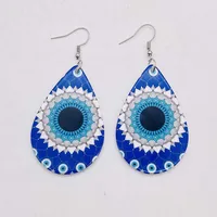 1 Pair Casual Simple Style Devil's Eye Water Droplets Arylic Drop Earrings sku image 3