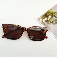 Casual Retro Solid Color Pc Resin Square Full Frame Women's Sunglasses sku image 7