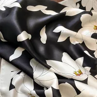Women's Elegant Flower  Silk Printing Silk Scarf main image 5