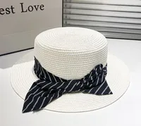 Women's Sweet Pastoral Simple Style Bow Knot Flat Eaves Straw Hat main image 2