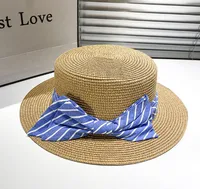 Women's Sweet Pastoral Simple Style Bow Knot Flat Eaves Straw Hat main image 4