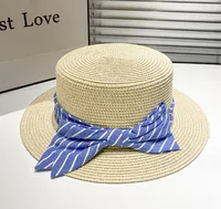 Women's Sweet Pastoral Simple Style Bow Knot Flat Eaves Straw Hat sku image 4