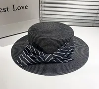 Women's Sweet Pastoral Simple Style Bow Knot Flat Eaves Straw Hat main image 3