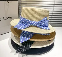 Women's Sweet Pastoral Simple Style Bow Knot Flat Eaves Straw Hat main image 1