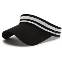 Unisex Simple Style Stripe Embroidery Curved Eaves Sun Hat main image 2