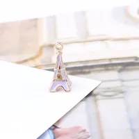 10 Pcs/package Simple Style Tower Metal Enamel Jewelry Accessories sku image 2