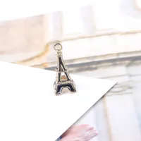 10 Pcs/package Simple Style Tower Metal Enamel Jewelry Accessories sku image 1