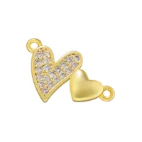 1 Piece Elegant Heart Shape Copper Enamel Plating Jewelry Accessories sku image 6