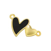 1 Piece Elegant Heart Shape Copper Enamel Plating Jewelry Accessories main image 3