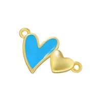 1 Piece Elegant Heart Shape Copper Enamel Plating Jewelry Accessories sku image 4