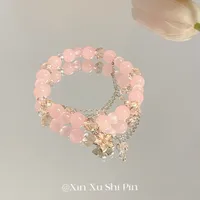 Simple Style Cartoon Character Star Heart Shape Alloy Beaded Plating Women's Bracelets sku image 7
