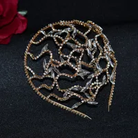 Women's Elegant Lady Waves Rhinestone Handmade Party Headpieces main image 3