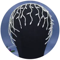 Women's Elegant Lady Waves Rhinestone Handmade Party Headpieces main image 5