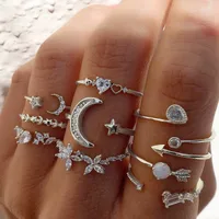 Vintage Style Star Alloy Diamond Women's sku image 4