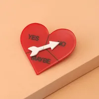 Romantic Simple Style Letter Heart Shape Arylic Women's Brooches 1 Piece main image 5