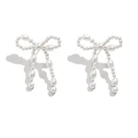 Modern Style Simple Style Bow Knot Copper Handmade Plating 18k Gold Plated Jewelry Set sku image 11