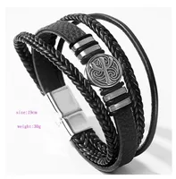 Handmade Romantic Boyfriend Life Tree Alloy Buckle Button Braid Unisex Wristband main image 7