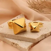 Stainless Steel 18K Gold Plated Fashion Geometric No Inlaid main image 5