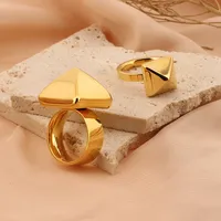 Stainless Steel 18K Gold Plated Fashion Geometric No Inlaid main image 6