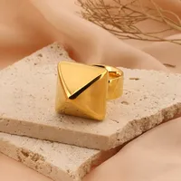 Stainless Steel 18K Gold Plated Fashion Geometric No Inlaid main image 4