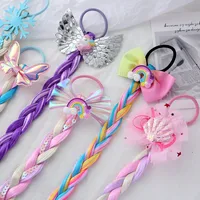Kid's Cute Colorful Bow Knot Chemical Fiber Hair Tie main image 3