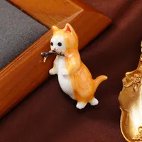 Retro Cat Alloy Enamel Unisex Brooches sku image 2