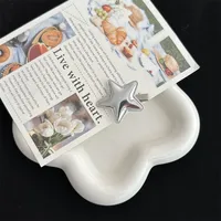 Women's Simple Style Pentagram Pu Leather Hair Clip sku image 1