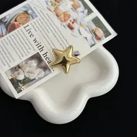 Women's Simple Style Pentagram Pu Leather Hair Clip sku image 5