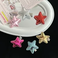 Women's Simple Style Pentagram Pu Leather Hair Clip main image 1