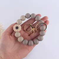 Artistic Flower Silica Gel Women's Keychain main image 2