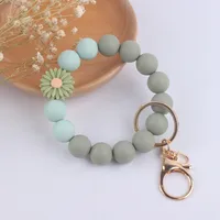 Artistic Flower Silica Gel Women's Keychain sku image 9