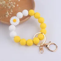 Artistic Flower Silica Gel Women's Keychain sku image 3