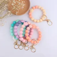 Artistic Flower Silica Gel Women's Keychain main image 3