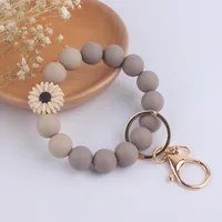Artistic Flower Silica Gel Women's Keychain sku image 4