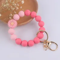 Artistic Flower Silica Gel Women's Keychain sku image 1