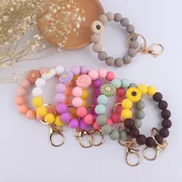 Artistic Flower Silica Gel Women's Keychain main image 4