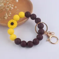 Artistic Flower Silica Gel Women's Keychain sku image 8