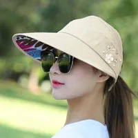 Women's Original Design Solid Color Side Of Fungus Sun Hat sku image 12