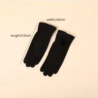Women's Elegant Classic Style Solid Color Gloves main image 2