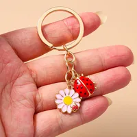 Casual Cute Commute Flower Alloy Keychain main image 9