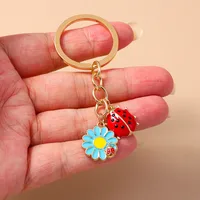Casual Cute Commute Flower Alloy Keychain main image 7
