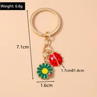 Casual Cute Commute Flower Alloy Keychain main image 2