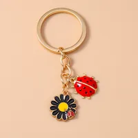 Casual Cute Commute Flower Alloy Keychain sku image 4