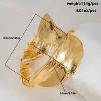 Vintage Style Exaggerated Simple Style Geometric Copper Alloy Wholesale Bangle main image 2