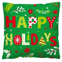Nordic Style Classic Style Christmas Tree Letter Snowman Flannel Pillow Cases Couch & Sofa Decor main image 4