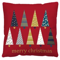Nordic Style Classic Style Christmas Tree Letter Snowman Flannel Pillow Cases Couch & Sofa Decor sku image 2