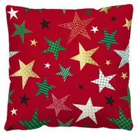 Nordic Style Classic Style Christmas Tree Letter Snowman Flannel Pillow Cases Couch & Sofa Decor sku image 6
