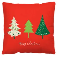 Nordic Style Classic Style Christmas Tree Letter Snowman Flannel Pillow Cases Couch & Sofa Decor sku image 9