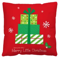 Nordic Style Classic Style Christmas Tree Letter Snowman Flannel Pillow Cases Couch & Sofa Decor sku image 11
