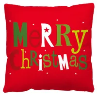 Nordic Style Classic Style Christmas Tree Letter Snowman Flannel Pillow Cases Couch & Sofa Decor sku image 18